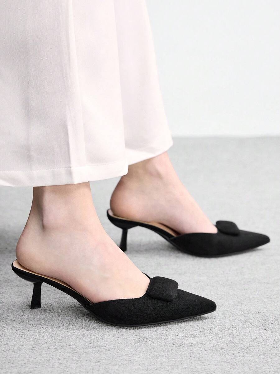 CUCCOO BIZCHIC Women's Fashion Commuter Wear Pointed Stiletto High Heels - Black - View 1