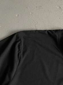 StoneGrade 男士休闲简约印花圆领短袖T恤 - 黑色 - 查看 7