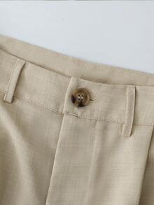 Franclia 两件套女士纯色圆领吊带背心和阔腿裤套装 - 彩色 - 查看 3