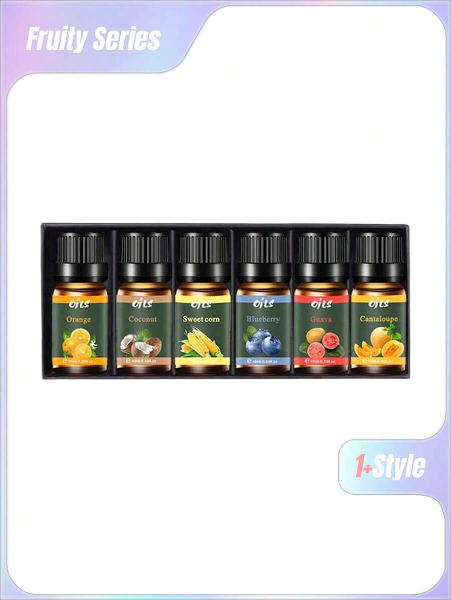 6件套香薰精油套装，植物香氛，包含蜡烛、香薰石、加湿器、车载香薰精油及补充装精油 - 多樣化香型 - 查看 1