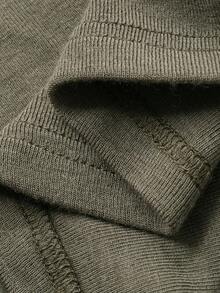 Bộ đồ mặc nhà tối giản màu trơn gồm áo khoác cardigan và quần dài dành cho nữ. - xanh quân đội - Xem 7