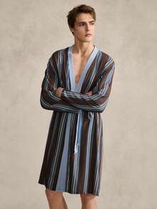 男士家居服浴袍 - 彩色 - 查看 4