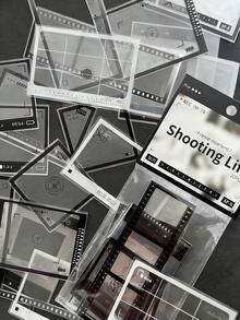 [拍摄生活系列] 1 包/20 张黑白胶片摄影相框 DIY 贴纸情人节、情人节婚礼、生日 - 黑與白 - 查看 6