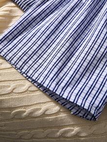 3pcs/Set Striped & Plaid Print Comfortable Casual Men's Harem Pants - Multicolor - View 5
