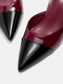 CUCCOO CURVES Women Shoes Women's Pointed Buckle Design Everyday Versatile Fashion Wide Last High Heels Valentine's Day - Multicolor - View 8