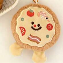 1 pieza Lindo colgante de mochila con diseño de pizza de dibujos animados - Multicolor - Ver 6