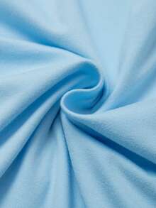 SHEIN Tall Bodys de manga larga con parches de malla transparente de moda para mujer - Azul - Ver 7