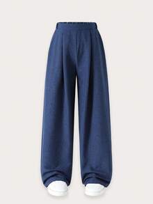 SHEIN Casuvi Kids 男童休闲宽松直筒牛仔裤 1 件 - 灰色 - 查看 3