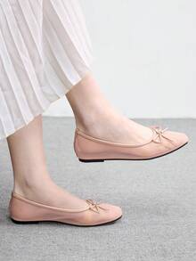 CUCCOO BIZCHIC Spring And Summer Women's New Mesh Breathable Bow Mary Jane Shoes Spring Shoes - Mesh apricot - View 4