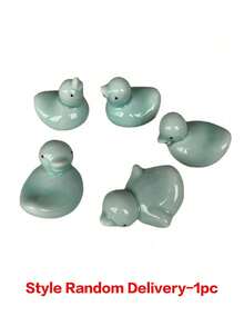 Ceramiczny stojak na pałeczki w kształcie uroczej kaczuszki, domowy, kuchenny stojak na pałeczki, dekoracja biurka, akcesorium - Kaczka - Zobacz 19