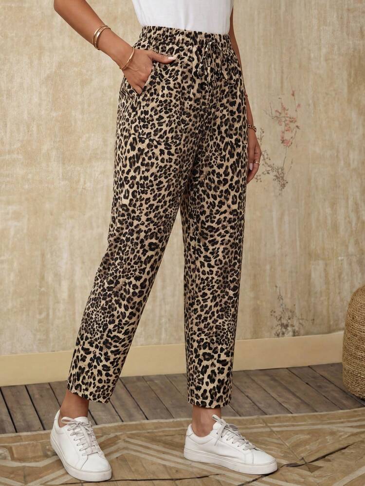 Women's Casual Elastic Waist Corduroy Straight Leg Pants, Autumn Fall Pants Baggy Women Pants