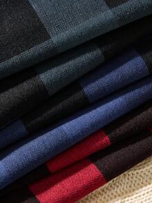 3pcs Men's Plaid Print Pajama Bottoms Set - Multicolor - View 4