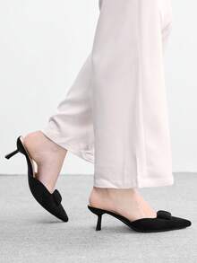 CUCCOO BIZCHIC Women's Fashion Commuter Wear Pointed Stiletto High Heels - Black - View 3