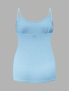 Modmama Camiseta de tirantes de maternidad de unicolor, minimalista y de alta elasticidad para uso diario - Multicolor - Ver 7