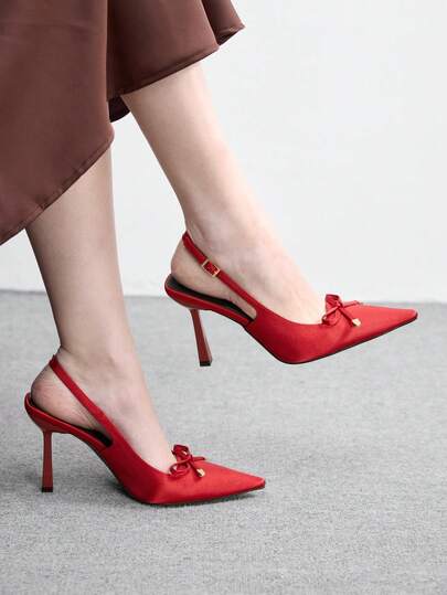 CUCCOO BIZCHIC Zapatos de mujer, tacones altos de moda sexy con punta de tacón de aguja para mujer