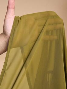 Zivah 2026 度假休闲沙滩优雅和服罩衫及阔腿裤套装 - 綠色 - 查看 9