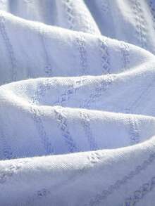 Cozy Pixies 女婴碎花印花领泡泡袖收腰连衣裙 - 藍色 - 查看 6