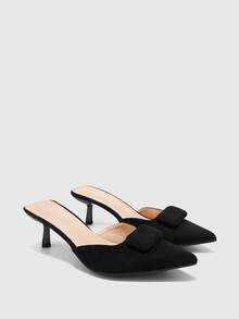 CUCCOO BIZCHIC Women's Fashion Commuter Wear Pointed Stiletto High Heels - Black - View 7