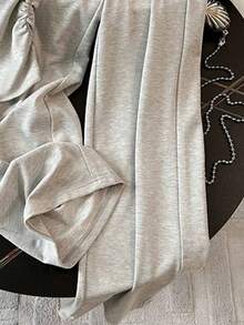 Resyla Women's Spring/Summer New Arrival Bow Print Casual 2 Pieces Set - Grey - View 3