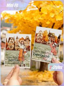 1 Pc Ancient Road Impression Die-Cut Tape, Journal Tape, Sticker Tape, PET Tape, Landscape Journal Tape - Ancient Road Impression - View 1