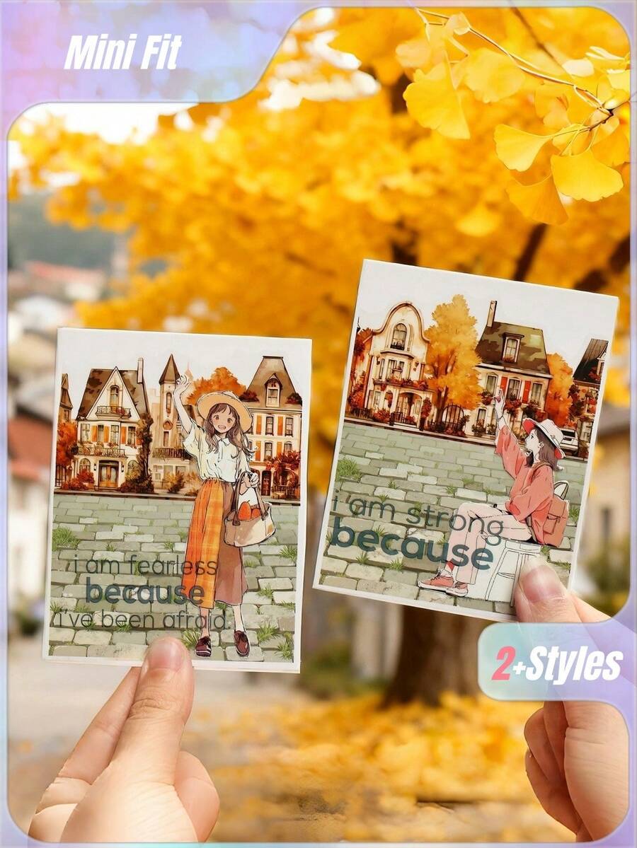 1 Pc Ancient Road Impression Die-Cut Tape, Journal Tape, Sticker Tape, PET Tape, Landscape Journal Tape - Ancient Road Impression - View 1