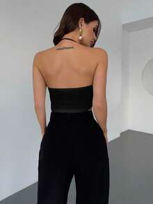 Firerie Áo hai dây đơn giản, thoải mái dành cho nữ, thích hợp cho mùa hè. - Hồng - Xem 2