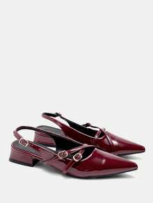 CUCCOO CURVES Women Wide Fit Pumps - Rose Red - View 2