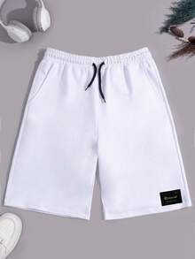 EURMUSE Men 3pcs Pack Drawstring Label Detailed Regular Shorts - Multicolor - View 3