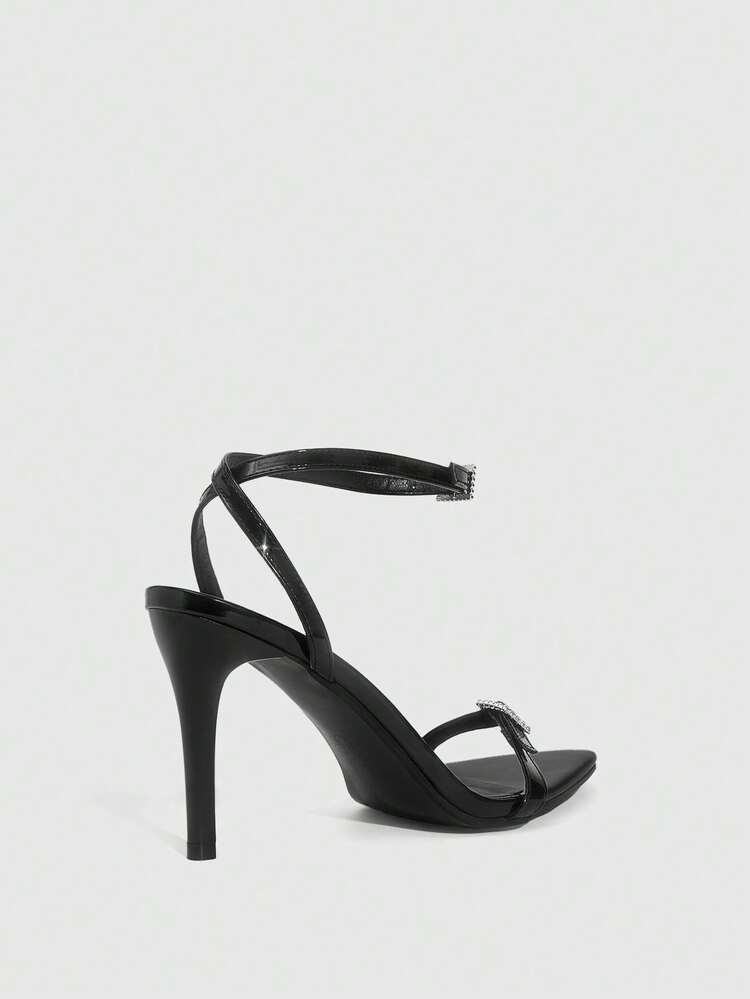 CUCCOO SZL Women's Fashionable Elegant Pointed Toe Buckle High Heel Sandals Prom Heels