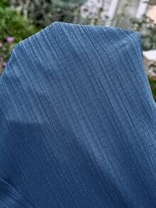 SHEIN Maternity Solid Color Casual Jumpsuit - Royal Blue - View 7