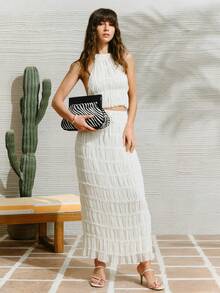 SHECARRY 女士手拿包，随机图案 - 黑與白 - 查看 8