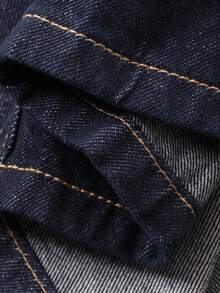 DAZY Casual Loose Design Washed Denim A-Line Skirt For Women, Spring/Summer - Blue - View 2