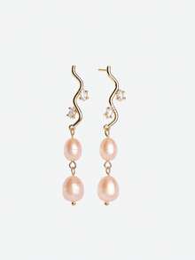 Opalesca Boucles d'oreilles à clous pour femmes, tenues, vieux argent, perles, accessoires de mariage/mariée, Fairycore/Fée, perle, pour maman/femme/fille/mère, élégant, premium, classique, perles, accessoires de mariage/mariée, Fairycore/Fée, perle, pour maman/femme/fille/mère, élégant, premium, fleur, cristaux, or, Pâques, voyage/plage/vacances, bohème - Multicolore - Voir 3