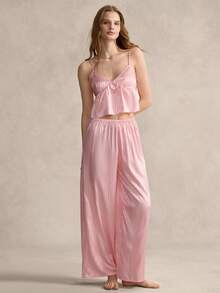 女士睡衣套装 - 粉色 - 查看 4