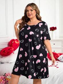 SHEIN CURVE+ CURVE PLUS /Valentine's Day/Large Solid Color Chest Gathering Effect Jumpsuit, Jumpsuit Shapewear, Transparent Shoulder Straps, Backless Design - Multicolor - View 6
