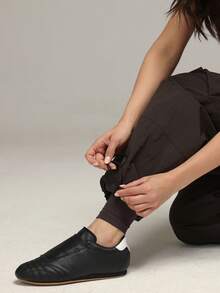 Sigmas 女士梭织直筒运动裤 - 咖啡棕 - 查看 2