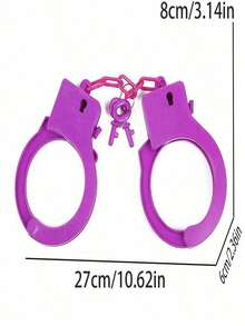 1-Piece Colorful Resin Handcuff Set - Perfect For Outdoor Play, Fun And Requires No Power Source - A Toy For Creating A Festive Atmosphere At Carnival Parties. - Multicolor - View 22