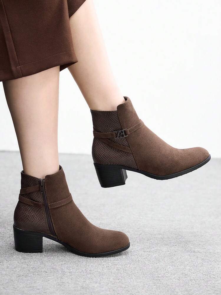 CUCCOO BIZCHIC Women's Fashionable Commuter Casual Comfortable Versatile Ankle Boots Spring Shoes Spring Break Easter For Christmas Valentine's Day