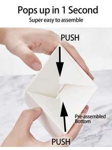 5/20 Pcs Single White Cupcakes Containers Gift Boxes With Window Inserts Handle For Wedding Candy Boxes - Multicolor - View 3