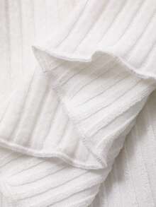 Joudiya Áo thun nữ mùa hè cổ vuông, chất liệu vải có họa tiết, dáng chữ A, tay ngắn, kiểu dáng casual gợi cảm, kiểu babydoll. - trắng - Xem 6