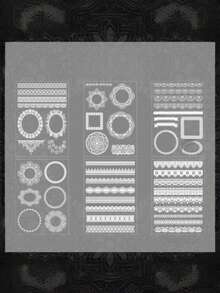 一套4张迷人复古风格胶片切割手账贴纸，防水PET材质贴纸，手账专用贴纸 - 復古 - 查看 7