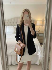 SACO ELEGANTE DE MODA - Negro - Ver 1