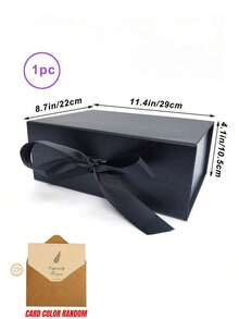 Foldable Thick Cardboard Gift Box For Gift Packaging, Rectangular Magnetic Lid For Groom's Proposal Box, With Ribbon, Wedding And Birthday Gift Packaging - Multicolor - View 10