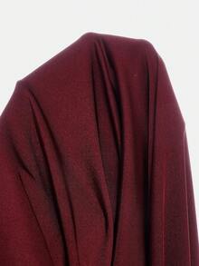 SHEIN 少女优雅串珠褶皱单肩修身针织长裙，适合夏季度假、海滩、休闲优雅返校、约会、派对、婚礼、伴娘、舞会、正式场合、情人节等场合。 - 酒紅色 - 查看 10