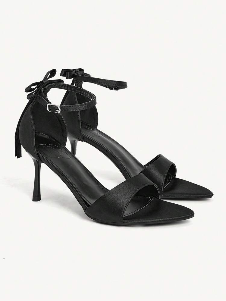 CUCCOO CHICEST Women's Pointed Toe Bowknot Strap High Heel Sandals, Sexy Elegant Stilettos For Summer, Suitable For Formal Occasions, Parties, Weddings, Dates, Afternoon Tea