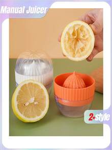 1pc Manual Citrus Juicer | Orange & Lemon Squeezer For Home Kitchen - Multicolor - View 1