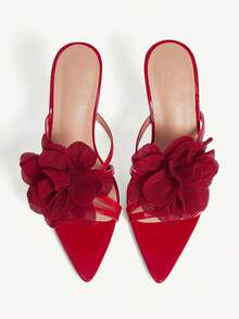 CUCCOO CHICEST Women Gladiator Sandals Valentine's Day Elegant Shoes - Red - View 10