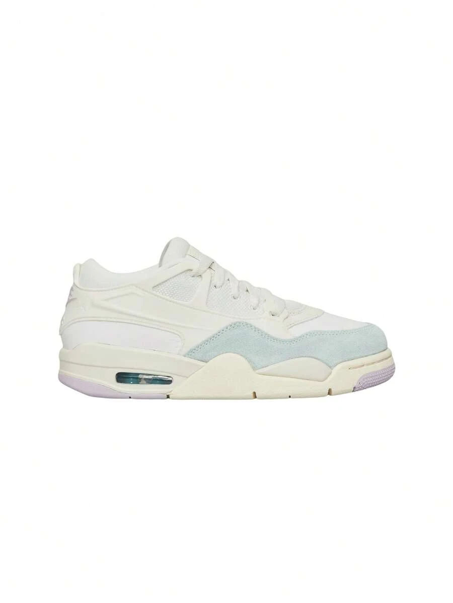 Nike Air Jordan 4 Women's Casual Athletic Shoes Flexible Rubber Outsole Lightweight Commuting Gym Travel White IB7408-133 - Vela/Bianco Summit/Avorio Pallido/Bambola - Visualizzare 1