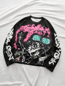 AXEPEAK 男士休闲时尚街头图案T恤 - 彩色 - 查看 4