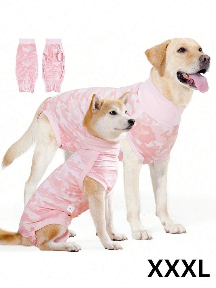 1件装狗狗术后恢复服，狗狗术后恢复服，母犬绝育手术服，狗狗手术专用连体衣，可替代伊丽莎白圈，迷彩款 - 彩色 - 查看 11